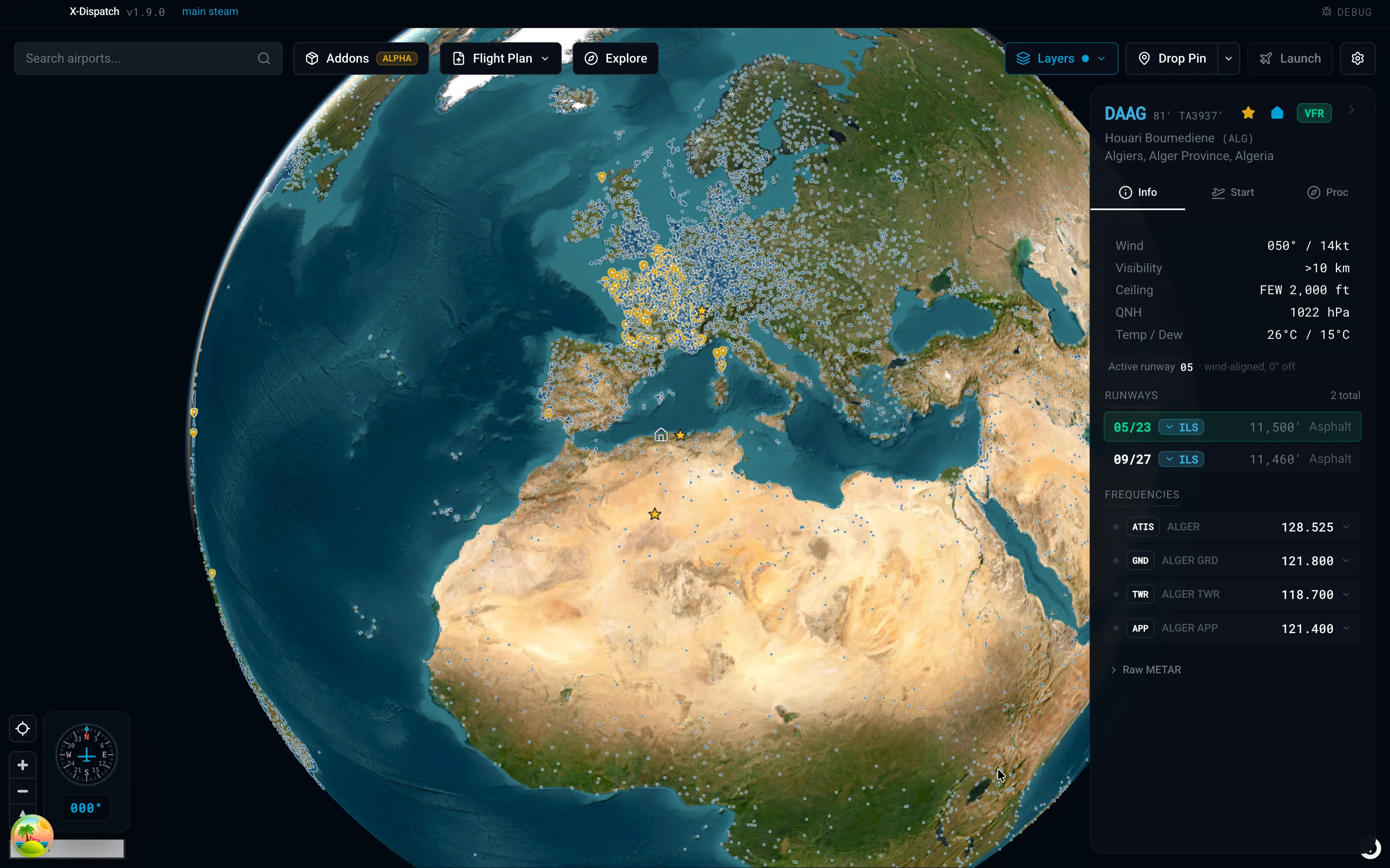 X-Dispatch: Search any ICAO. Jump there.