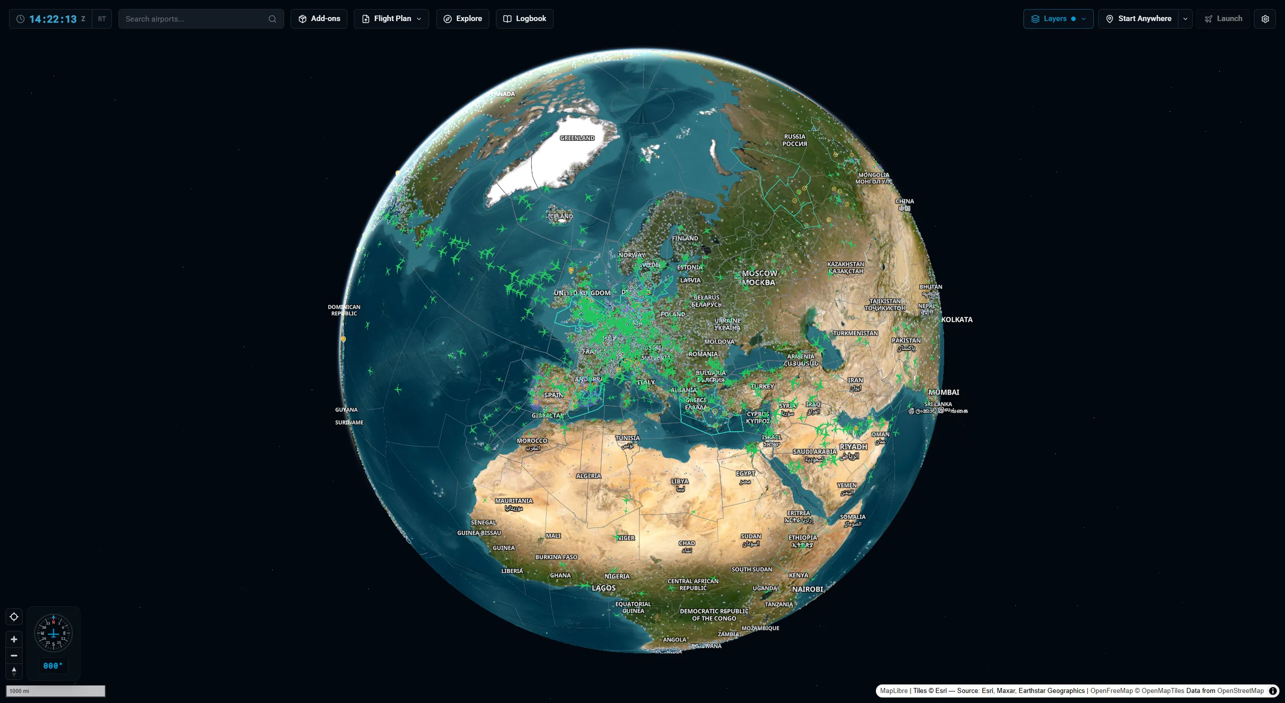X-Dispatch: Search any ICAO. Jump there.