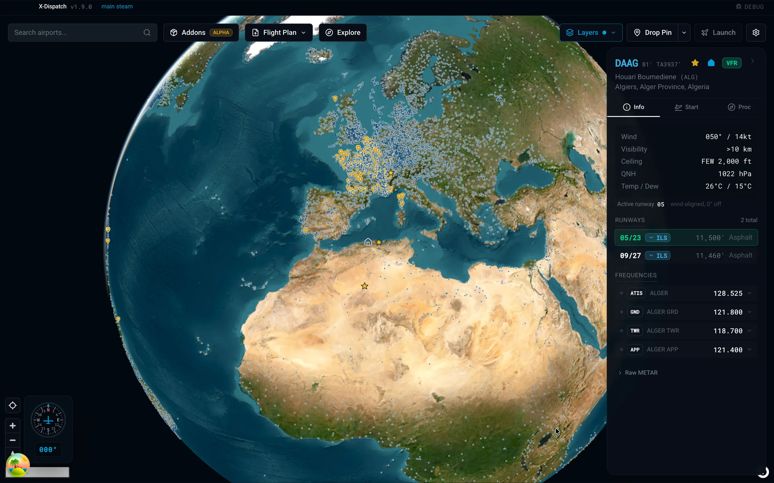 X-Dispatch: Search any ICAO. Jump there.
