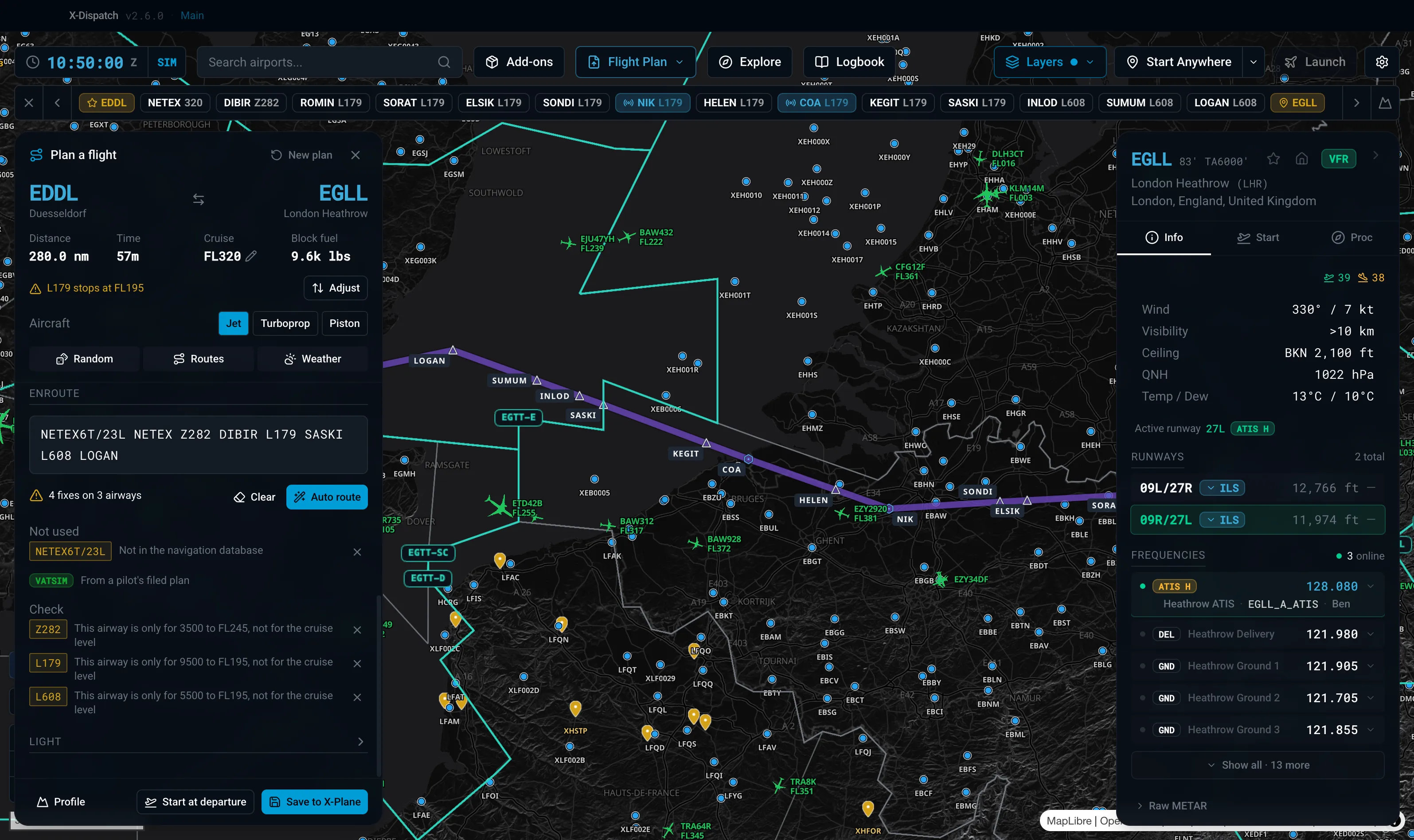X-Dispatch: Fly online with VATSIM and IVAO